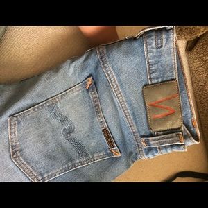 Nudie jeans slim fit stone wash jeans grim tim